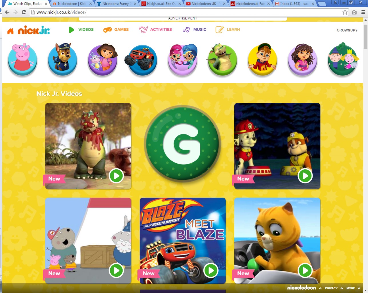 NickJr.co.uk Videos