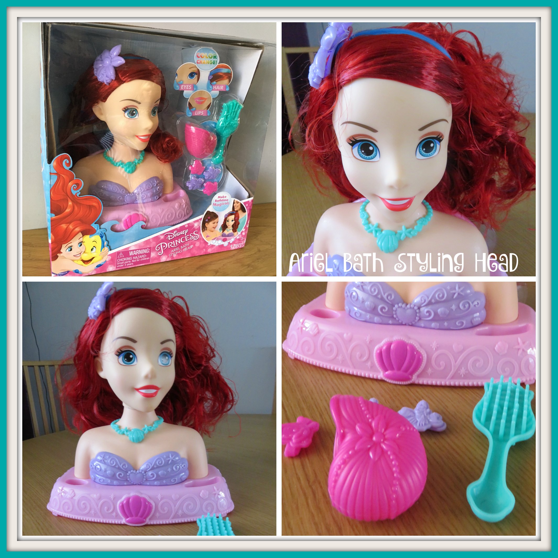 Disney Princess Ariel Bath Styling Head Uk 