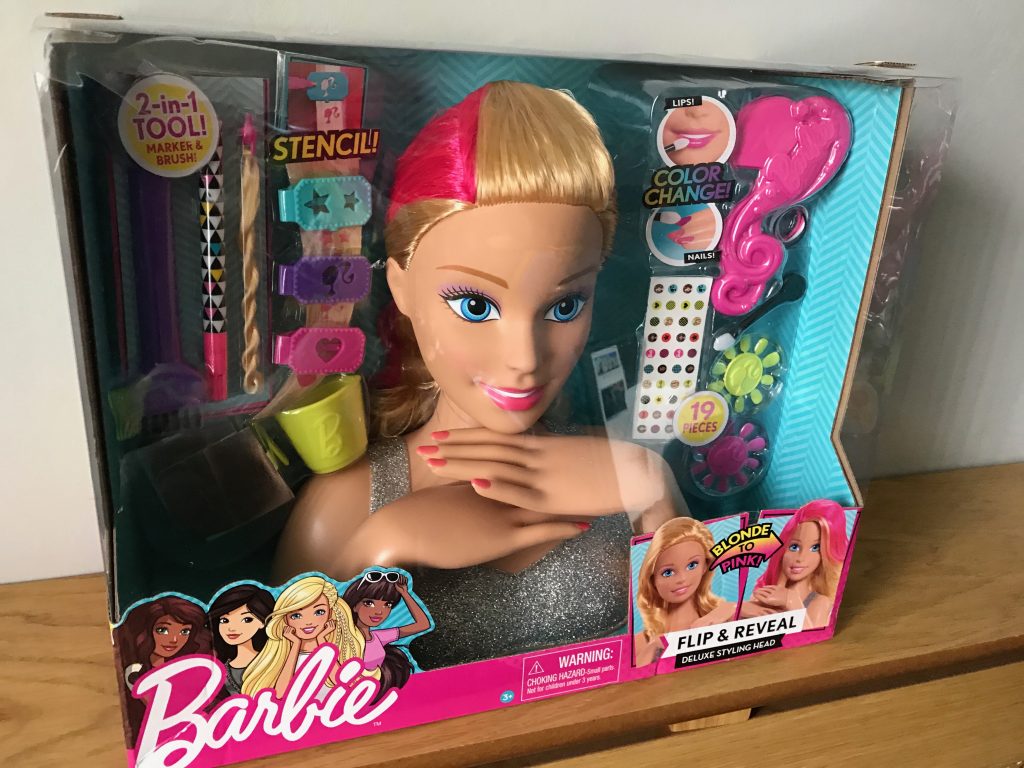 barbie flip and reveal styling head