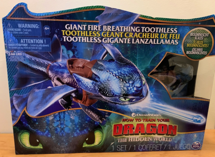 Giant fire breathing hot sale toothless hidden world