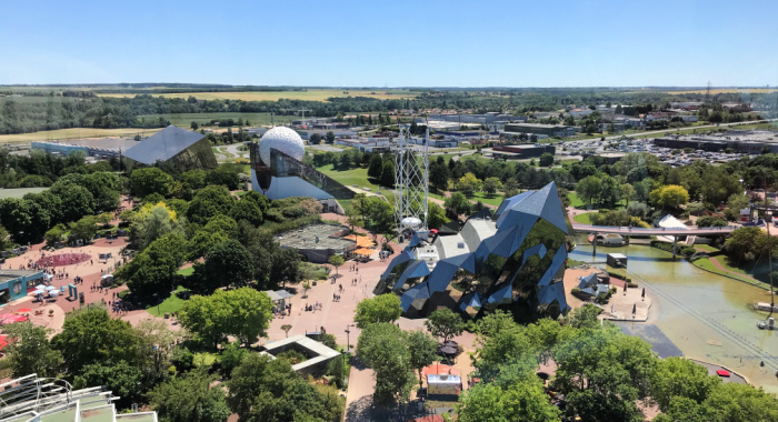 Aerial view Futuroscope