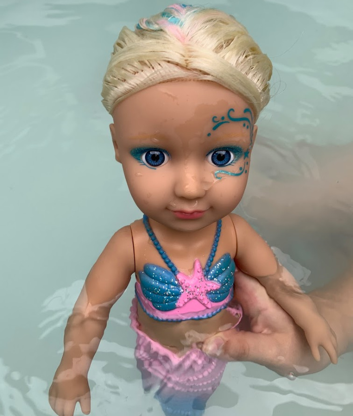 Little mermaid clearance swimming doll