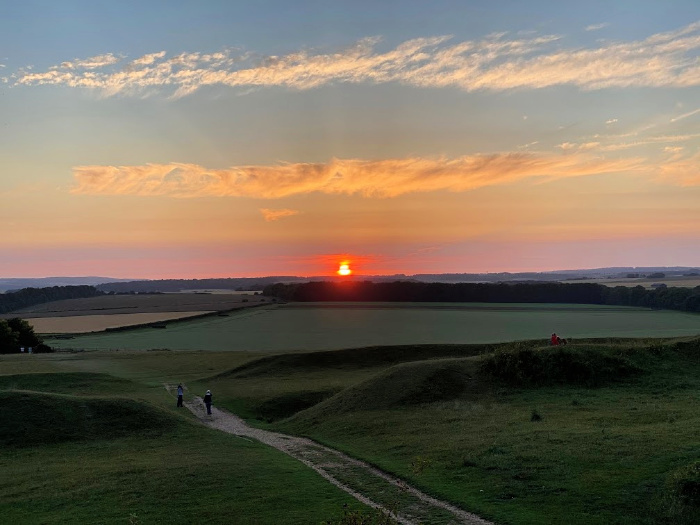 Sunset Badbury Rings