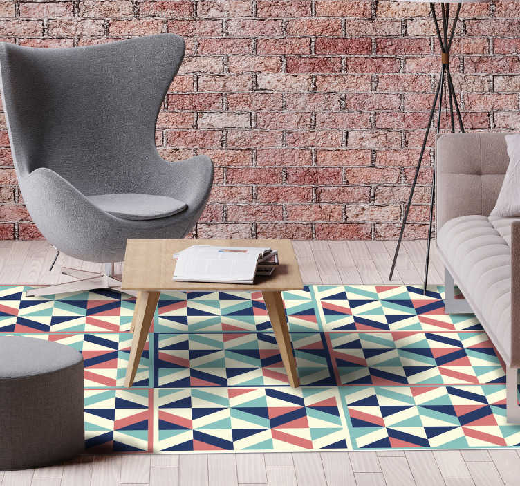 Geometric Vinyl Carpet